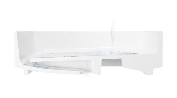 hansgrohe Xuniva Evo E Aufsatzwaschtisch 40x40cm mit Ablaufventil, SmartClean & HygieneEffect, weiß