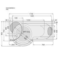 Vorschau: Artweger Twinline 1 Duschbadewanne 170cm TLM101