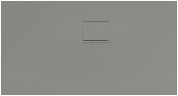 Villeroy&Boch Squaro Infinity Quaryl®-Duschwanne, Eckeinbau rechts gegen Wand, 130x70cm, grey, UDQ1370SQI2RV-3S