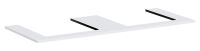 hansgrohe Xilesa E Konsole 137,5x55cm für 2 Aufsatzwaschtische, weiß matt 54274700 