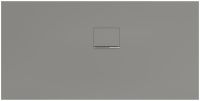Villeroy&Boch Squaro Infinity Quaryl®-Duschwanne, Eckeinbau rechts gegen Wand, 150x75cm, grey, UDQ1575SQI2RV-3S