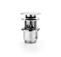 lineabeta BUSI E CANE Druck-Ablaufgarnitur mit Überlauf max. 5cm, chrom 53991.29