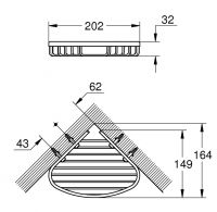 Vorschau: Grohe BauCosmopolitan Ablagekorb klein, chrom