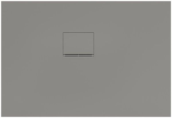 Villeroy&Boch Squaro Infinity Quaryl®-Duschwanne 110x75cm, Eckeinbau links gegen Wand, grey UDQ1175SQI2LV-3S 