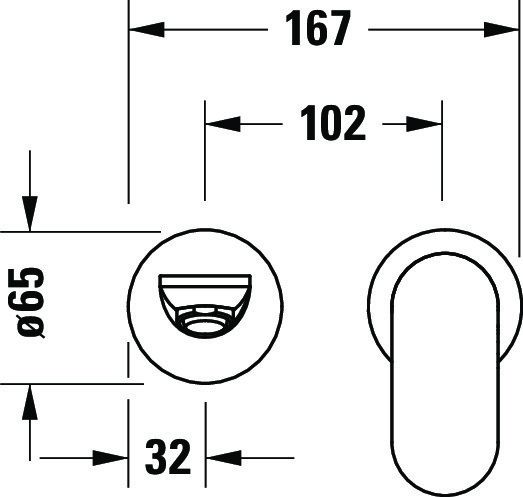 Duravit Wave Einhebel-Waschtischarmatur Unterputz für Wandmontage, schwarz matt WA1070004046