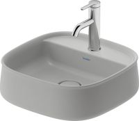 Vorschau: Duravit Zencha Aufsatzbecken 42x42cm grau matt 2374426771