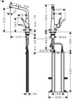 Vorschau: Hansgrohe Metris M71 Küchenarmatur 320 sBox chrom 73828000