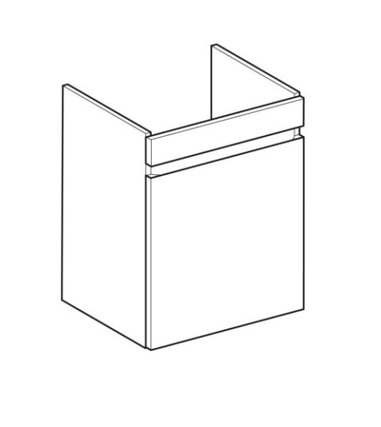 Geberit Renova Plan Unterschrank für Waschtisch mit 1 Schublade und 1 Innenschublade, Breite 55cm_1