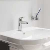 Vorschau: Grohe Eurosmart Einhand-Waschtischbatterie S-Size mit Verbrühschutz und Push-Open, chrom