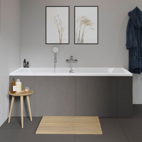 Duravit D-Code Einbau-Badewanne rechteckig 180x80cm, weiß