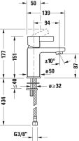 Vorschau: Duravit D-Neo Einhebel-Waschtischmischer DE1010002010