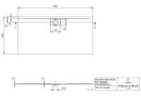 Vorschau: Villeroy&Boch Architectura MetalRim Duschwanne, 160x80cm, weiß UDA1680ARA215V-01