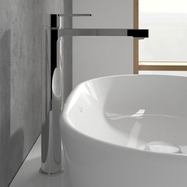 Villeroy&Boch Architectura Einhebel-Waschtischarmatur erhöht für Waschschüsseln, chrom