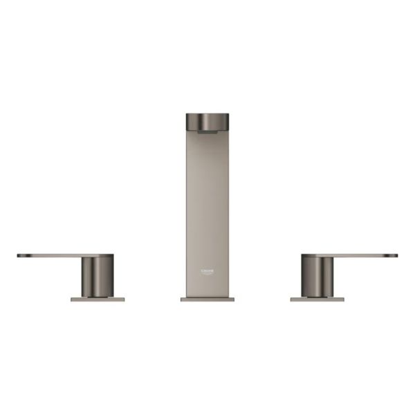 Grohe Plus 3-Loch-Waschtischarmatur mit Ablaufgarnitur, hard graphite gebürstet