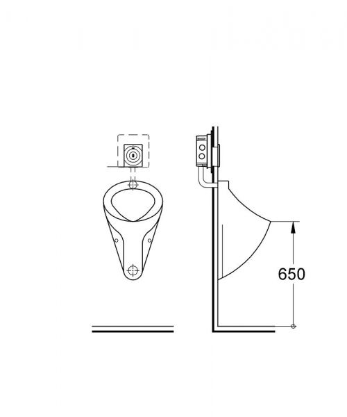 Grohe Tectron Surf Infrarot-Elektronik für Urinal, Netzbetrieb, chrom