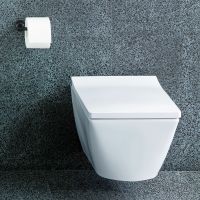 Duravit Viu Wand-WC 48x37cm, eckig, HygieneGlaze, rimless, weiß 2573092000