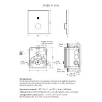 Vorschau: WimTec PROOF S6 HyPlus PRO Duscharmatur 12V Netzbetrieb, edelstahl