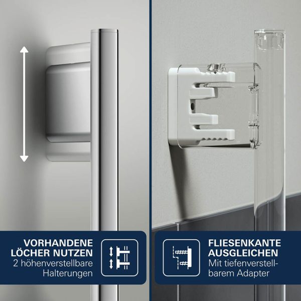 Grohe Vitalio Joy+ 120 Brausestangen-Set, 3 Strahlarten, chrom