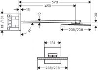 Vorschau: Axor ShowerSolutions Kopfbrause 250/250 2jet mit Brausearm