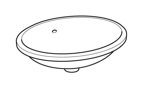 Geberit VariForm Unterbauwaschtisch mit Überlauf oval, Breite 56cm, weiß 500753012_2