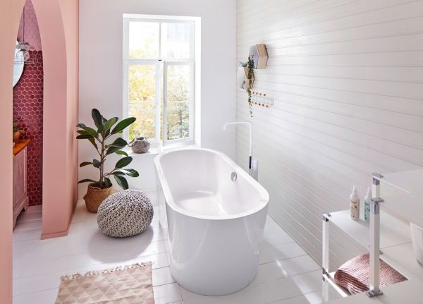 Kaldewei Meisterstück Classic Duo Oval freistehende Badewanne 170x75cm, weiß Mod.1113 202942680001