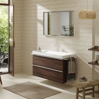 Vorschau: Hansgrohe Xelu Q Waschbecken 120x48cm mit 1 Hahnloch, ohne Überlauf, weiß