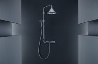 Vorschau: Axor Showers/Front Showerpipe mit Thermostat und Kopfbrause 240 2jet chrom 26020000