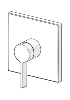 Vorschau: Hansa Hansaloft Einhand-Brause-Batterie, Fertigmontageset mit Funktionseinheit, eckig, chrom