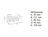 Vorschau: Smedbo Ice Seifenschalenhalter mit Porzellan, chrom