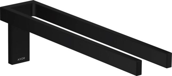 Axor Universal Rectangular Handtuchhalter, 2-armig, schwarz matt 42622670