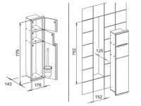 Vorschau: Keuco Plan Integral Modul WC 1, für die Wandeinbau-Montage