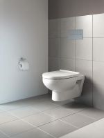 Vorschau: Duravit No.1 Wand-WC 54x36,5cm, oval, HygieneGlaze, rimless, weiß
