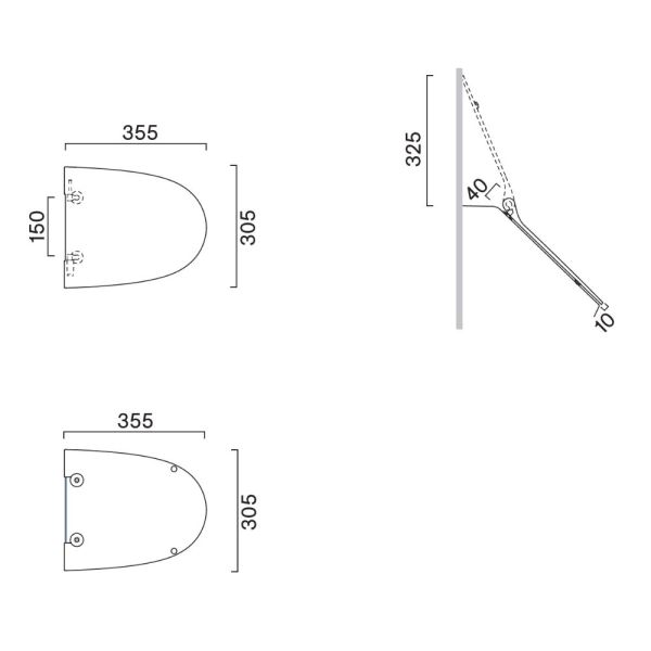 Catalano Comfort Urinaldeckel Soft-Close 35×30