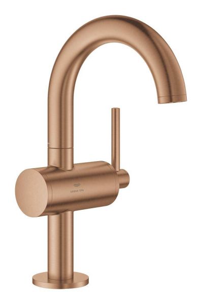 Grohe Atrio Waschtischarmatur M-Size mit Push-Open, wassersparend, warm sunset gebürstet 24363DL0