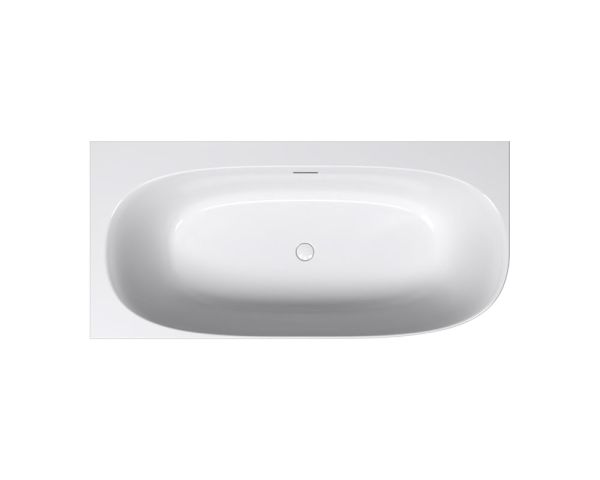 RIHO Phatos Corner Eck-Badewanne 170x80cm weiß glänzend B164001005