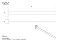 Vorschau: Giese Handtuchhalter starr 41cm, chrom