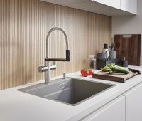 Vorschau: Blanco Choice Icona Kochendwasser-Küchenarmatur mit Filter- & Soda-Funktion edelstahl gebürstet 527656