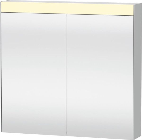 Duravit XBase Badmöbel-Set 83cm mit ME by Starck Waschtisch und Spiegelschrank