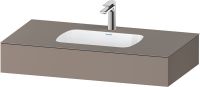 Vorschau: Duravit Qatego Einbauwaschtisch mit Konsole 100x55x17cm basalt matt QA4691