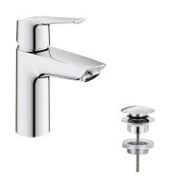 Vorschau: Grohe Start Quick-Fix Einhand-Waschtischbatterie, ES-Funktion, Mittelstellung kalt, S-Size, chrom
