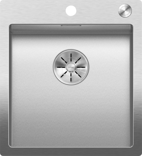 Blanco Claron 400-IF/A Edelstahlspüle mit Ablauffernbedienung PushControl®, edelstahl Durinox®