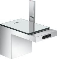 Axor MyEdition Einhebel-Bidetmischer mit Push-Open Ablaufgarnitur, chrom spiegelglas 47210000