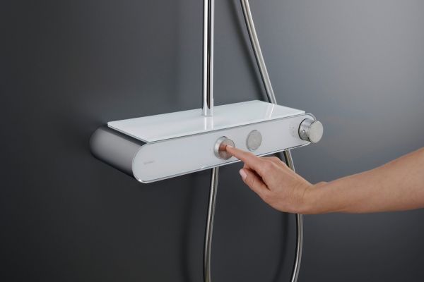 Duravit Shower System/Duschsystem mit Brausethermostat, chrom