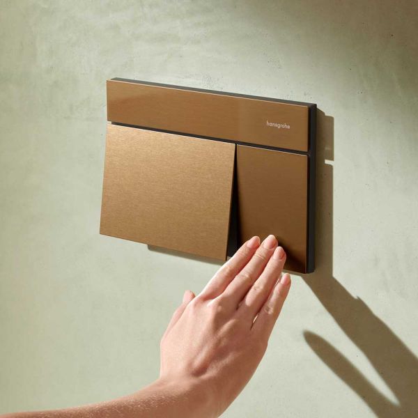 hansgrohe iFrame Element E Betätigungsplatte, eckig, für 2-Mengen-Spülung