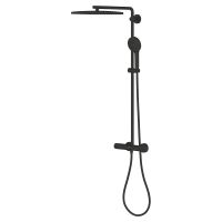 Vorschau: Grohe Vitalio Joy+ CoolTouch System 350x230 Duschsystem mit Thermostat, Aufputz, schwarz matt