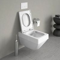 Vorschau: Duravit Vero Air Wand-WC 57x37cm, eckig, WonderGliss, weiß 25250900001