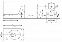 Vorschau: TOTO SP Wand-Tiefspül-WC, wandhängend ausschl. für WASHLET™ SX, weiß CeFiONtect