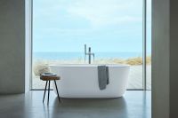 Duravit Soleil by Starck freistehende Badewanne oval 160x80cm Mineralguss weiß 70051600000000