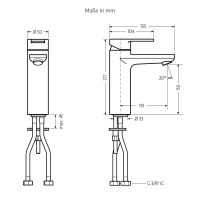 Vorschau: WimTec PROOF E3 - HDM Waschtischarmatur, chrom