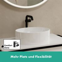 Vorschau: Hansgrohe Tecturis S Waschtischarmatur 240 Fine CoolStart wassersparend+, Push-Open, schwarz matt